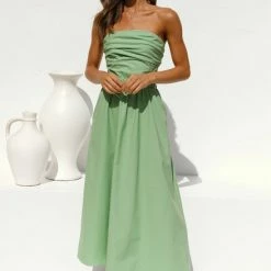 Dani Midi Dress GREEN 24 Dani Midi Dress GREEN -Heschung shop L4A1322 08357.1637643384