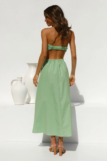 Dani Midi Dress GREEN 12 Dani Midi Dress GREEN - Image 10
