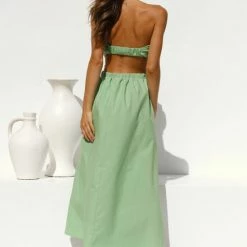 Dani Midi Dress GREEN 23 Dani Midi Dress GREEN -Heschung shop L4A1354 37792.1637643384