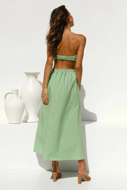 Dani Midi Dress GREEN 10 Dani Midi Dress GREEN - Image 8