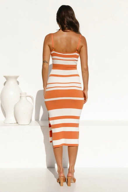Tristian Dress ORANGE STRIPE 9 Tristian Dress ORANGE STRIPE - Image 7