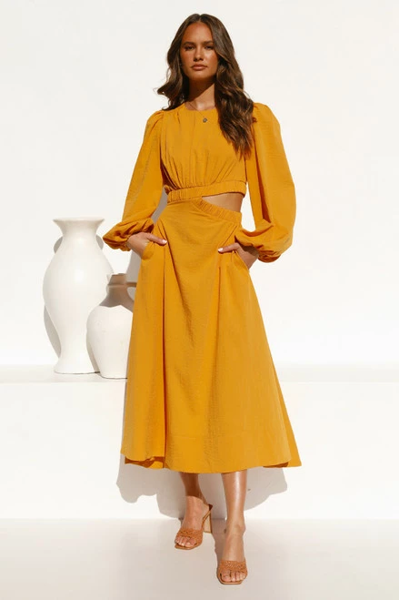 Nolan Dress MUSTARD 4 Nolan Dress MUSTARD - Image 2