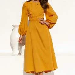 Nolan Dress MUSTARD 13 Nolan Dress MUSTARD -Heschung shop L4A1434 92632.1648179351