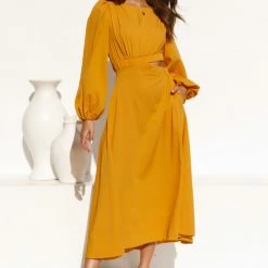 Nolan Dress MUSTARD 11 Nolan Dress MUSTARD -Heschung shop L4A1443 24617.1648179350