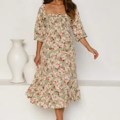 Neve Dress SAGE FLORAL