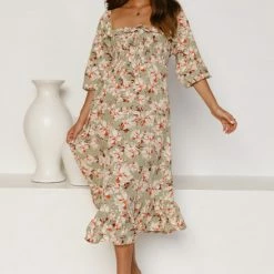 Neve Dress SAGE FLORAL 14 Neve Dress SAGE FLORAL -Heschung shop L4A2099 52077.1651553548