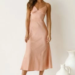 Vanessa Dress PEACH -Heschung shop L4A2770 89543.1637569369