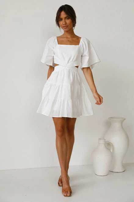 Julina Mini Dress WHITE 13 Julina Mini Dress WHITE - Image 11