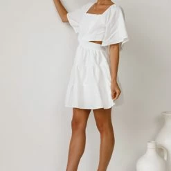 Julina Mini Dress WHITE 23 Julina Mini Dress WHITE -Heschung shop L4A2977 10008.1638267994