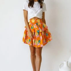 Florencia Skirt ORANGE -Heschung shop L4A3220 68219.1639560458