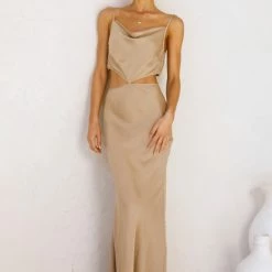 Eisley Midi Dress TAUPE -Heschung shop L4A3909 67877.1629960660