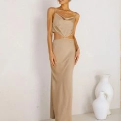 Eisley Midi Dress TAUPE -Heschung shop L4A3920 68368.1629172145