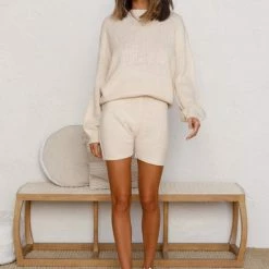Josie Knit Shorts BEIGE 21 Josie Knit Shorts BEIGE -Heschung shop L4A3944 28275.1593606244