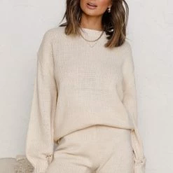 Josie Knit Shorts BEIGE