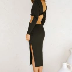 Tina Midi Dress BLACK 13 Tina Midi Dress BLACK -Heschung shop L4A4234 25411.1629960900