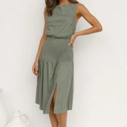 Joanne Midi Dress OLIVE 20 Joanne Midi Dress OLIVE -Heschung shop L4A4720 94265.1643260732