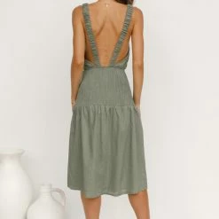 Joanne Midi Dress OLIVE 21 Joanne Midi Dress OLIVE -Heschung shop L4A4730 82888.1643260747