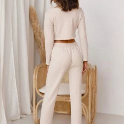 Julian Knit Pants BEIGE -Heschung shop L4A5745 27236.1594797335
