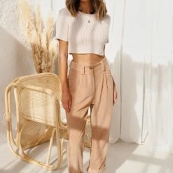 August Pants CAMEL 20 August Pants CAMEL -Heschung shop L4A6620 60127.1649646979