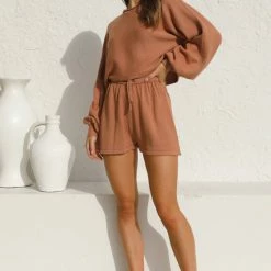 Edie Shorts RUST 23 Edie Shorts RUST -Heschung shop L4A7664 57263.1626836238