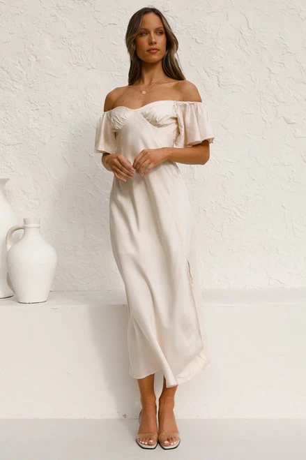 Tamsin Dress CHAMPAGNE 6 Tamsin Dress CHAMPAGNE - Image 4