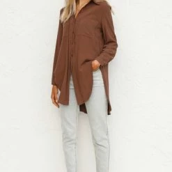 Lori Top CHOCOLATE 21 Lori Top CHOCOLATE -Heschung shop L4A8118 16513.1622781932