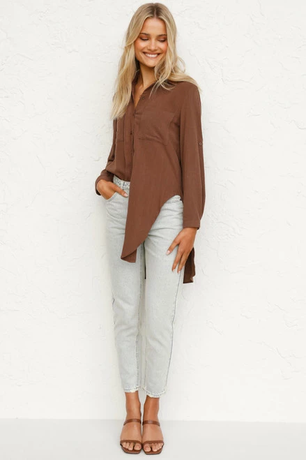 Lori Top CHOCOLATE 9 Lori Top CHOCOLATE - Image 7