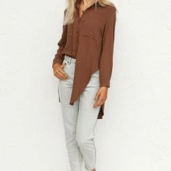 Lori Top CHOCOLATE 23 Lori Top CHOCOLATE -Heschung shop L4A8124 75148.1622781932