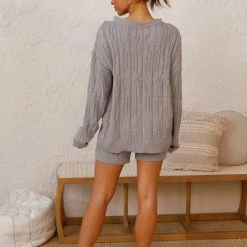 Logan Knit Shorts GREY 19 Logan Knit Shorts GREY -Heschung shop L4A8518 32546.1590396542