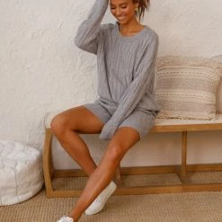 Logan Knit Shorts GREY 15 Logan Knit Shorts GREY -Heschung shop L4A8527 79793.1590396634