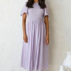 Macy Midi Dress LILAC -Heschung shop L4A8855 44813.1632801026