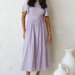 Macy Midi Dress LILAC -Heschung shop L4A8857 38413.1632801026