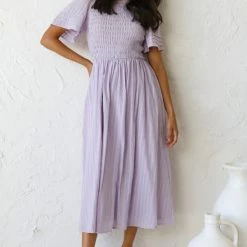 Macy Midi Dress LILAC -Heschung shop L4A8864 51440.1633410325
