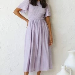 Macy Midi Dress LILAC -Heschung shop L4A8866 94363.1632801026