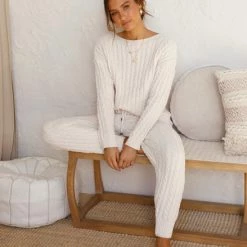 Renata Knit Pants CREAM 23 Renata Knit Pants CREAM -Heschung shop L4A8956 13500.1588905443