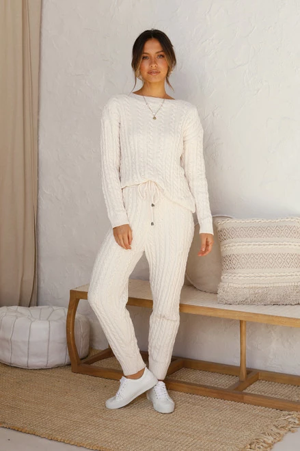 Renata Knit Pants CREAM 5 Renata Knit Pants CREAM - Image 3