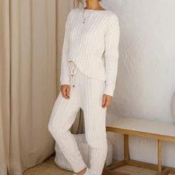 Renata Knit Pants CREAM 17 Renata Knit Pants CREAM -Heschung shop L4A9008 52290.1588743431