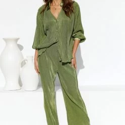 Adira Pants GREEN 19 Adira Pants GREEN -Heschung shop L4A9260 69448.1650506304
