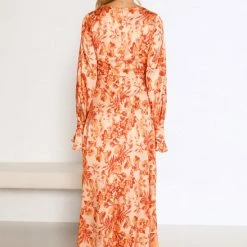Tiarna Dress ORANGE FLORAL -Heschung shop L8A1416 85833.1655695624