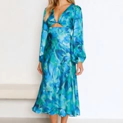 Bronti Dress BLUE MULTI -Heschung shop L8A1551 53265.1657511864