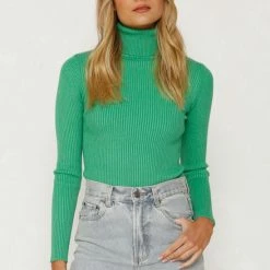 Shiloh Knit Top GREEN 20 Shiloh Knit Top GREEN -Heschung shop L8A1619 1 81765.1657604697