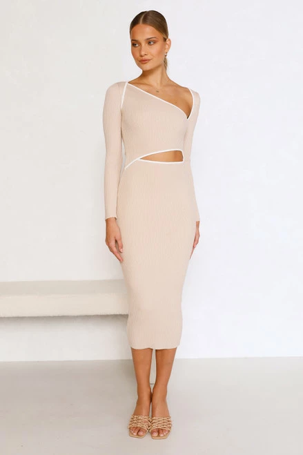 Reina Dress BEIGE 5 Reina Dress BEIGE - Image 3