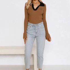 Gwen Top COFFEE 16 Gwen Top COFFEE -Heschung shop L8A1975 81457.1655347653