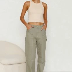 Alainn Pants KHAKI -Heschung shop L8A2158 64172.1658802493