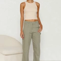 Alainn Pants KHAKI -Heschung shop L8A2163 24961.1658969412