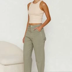 Alainn Pants KHAKI -Heschung shop L8A2169 76435.1658969392