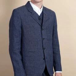 HANSEN GARMENTS ANKER | Casual Four Button Blazer | Blue Delave 13 HANSEN GARMENTS ANKER | Casual Four Button Blazer | Blue Delave -Heschung shop anker casual four button blazer blue delave hansen garments 269885