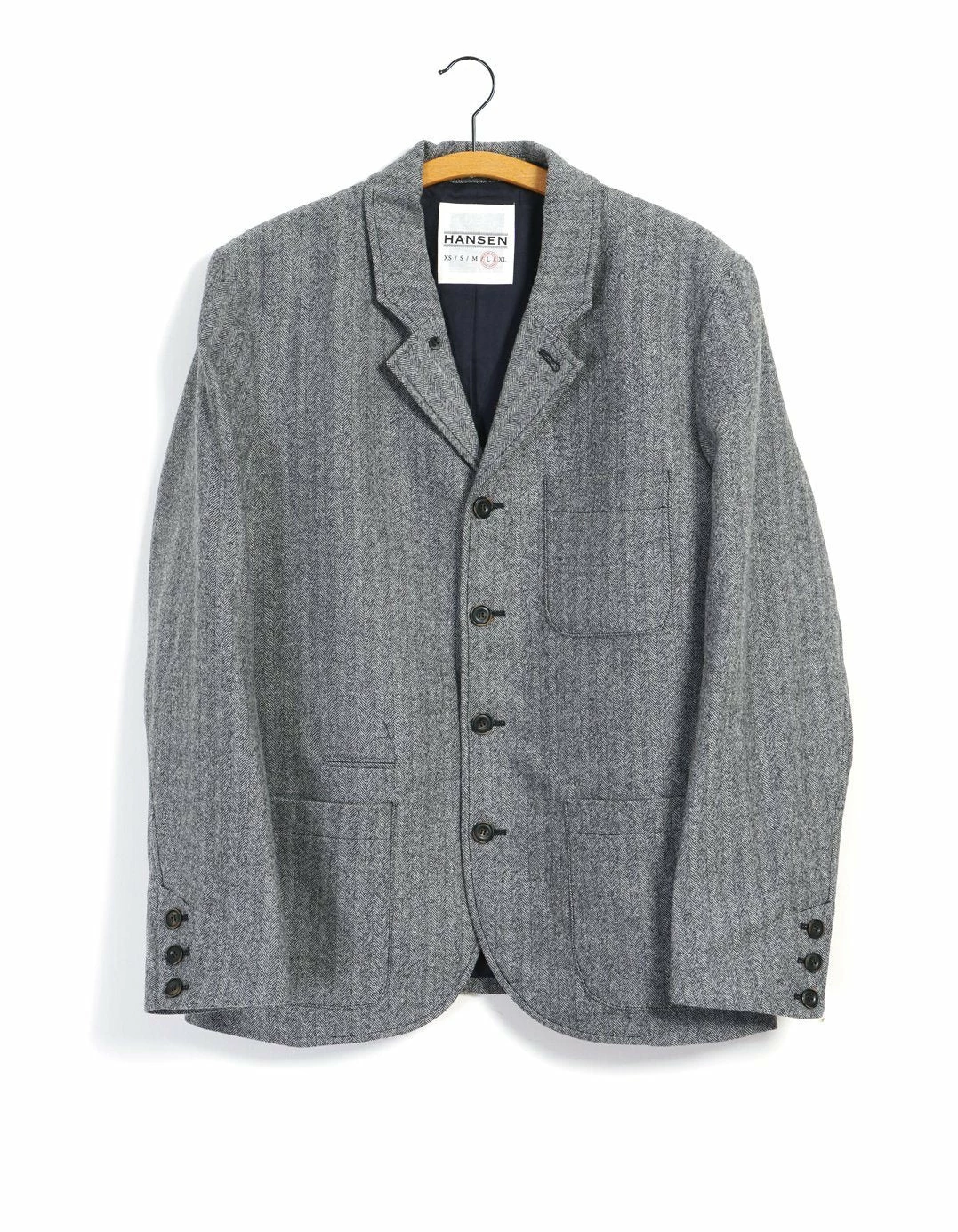 HANSEN GARMENTS ANKER | Classic Blazer | Grey Melange 3 HANSEN GARMENTS ANKER | Classic Blazer | Grey Melange
