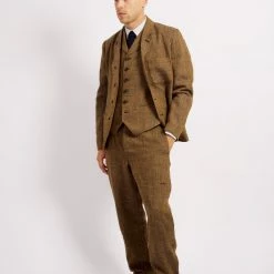 HANSEN GARMENTS ANKER | Classic Casual Blazer | Cognac -Heschung shop anker classic casual blazer cognac 425 572577