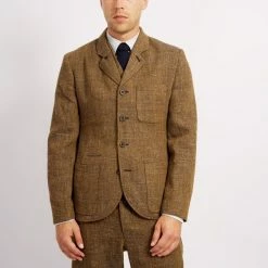 HANSEN GARMENTS ANKER | Classic Casual Blazer | Cognac -Heschung shop anker classic casual blazer cognac 425 803083